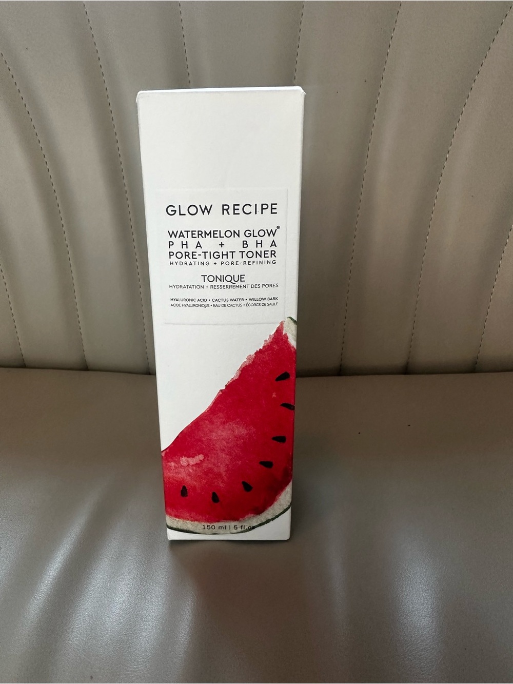 Glow Recipe Toner with Red Watermelon Accent and White Box
